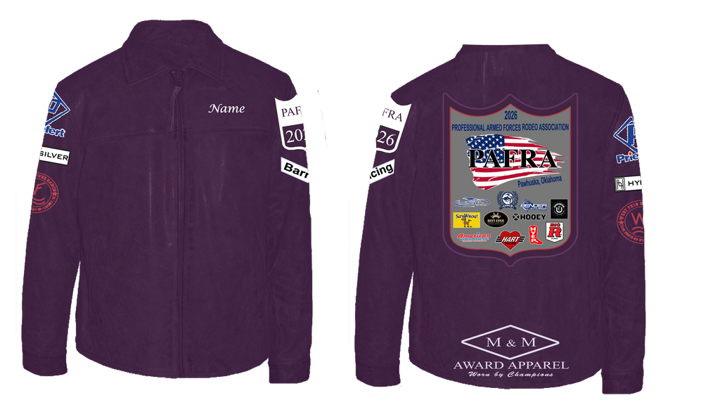 2026 PAFRA Purple Leather Award Jacket