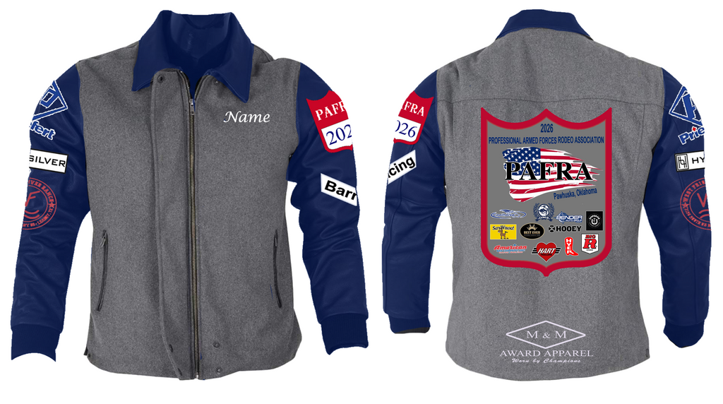 2026 PAFRA Wool Blend & Leather Sleeve Award Jacket