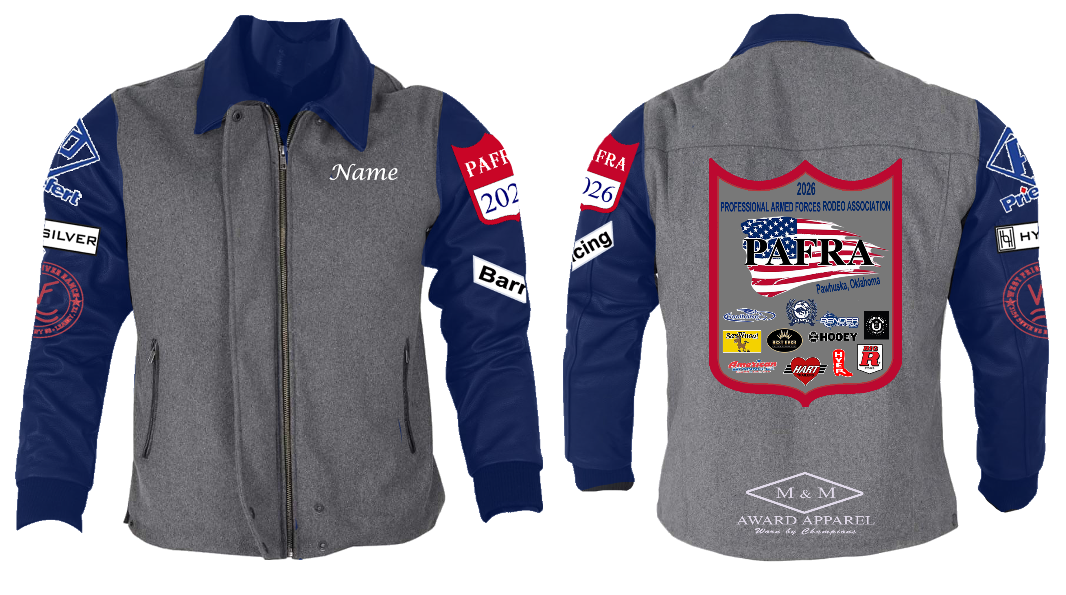 2026 PAFRA Wool Blend & Leather Sleeve Award Jacket