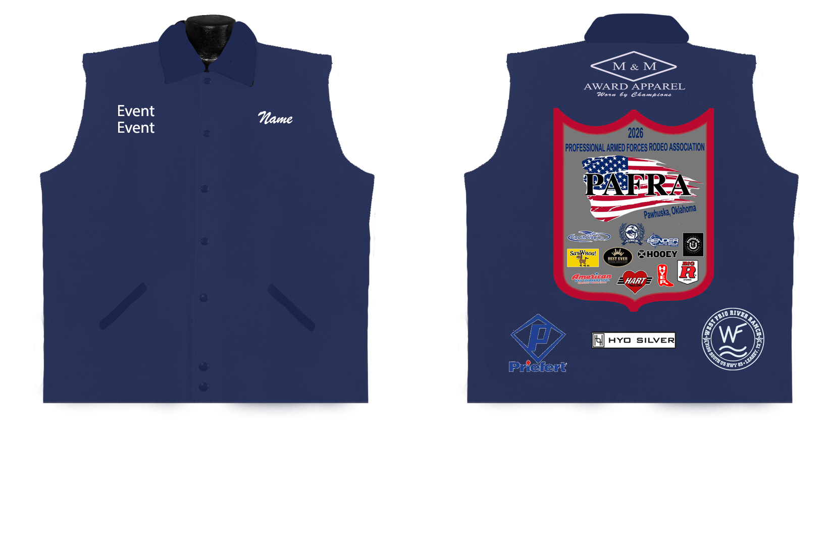 2026 PAFRA Wool Blend Award Vest